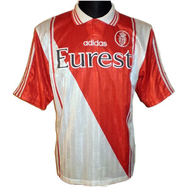 AS Monaco home retro vintage soccer jersey match men's first sportswear football shirt 1996-1997
